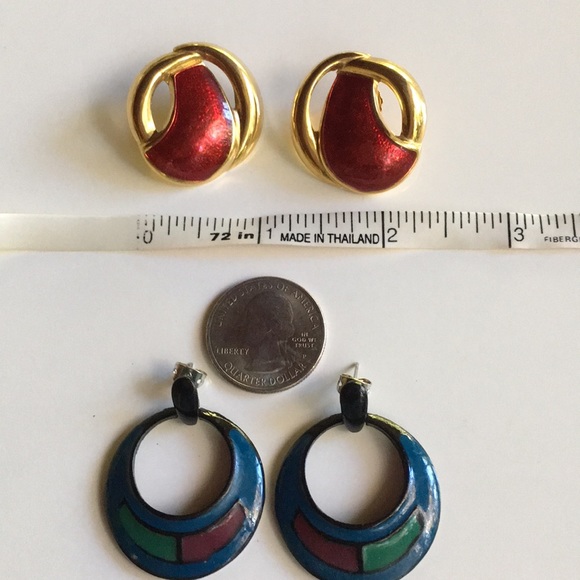 80s Style Vintage Earring Bundle - Picture 7 of 8